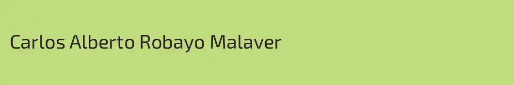 Carlos Alberto Robayo Malaver
